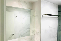 Bathroom renovation inside the apartment